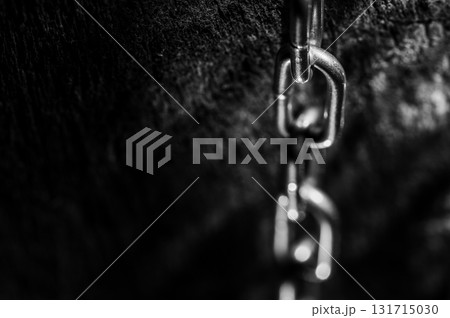 Close up of metal chain part of the background Close up of metal chain part of the background 131715030
