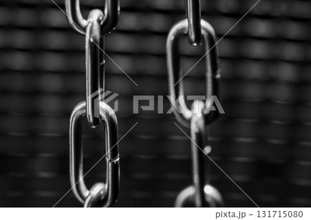 Thick steel chains look heavy Thick steel chains look heavy 131715080