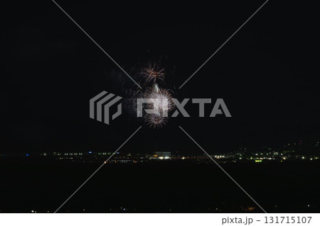 袋井市のふくろい遠州の花火の風景(静岡県) 131715107