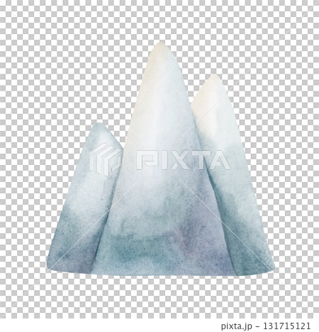 Glacier Ice Mountain. North Sea Arctic landscape element. Watercolor hand drawn illustration with iceberg isolated on white background for winter design Christmas card baby nursery kids holiday print Glacier Ice Mountain. North Sea Arctic landscape element. Watercolor hand drawn illustration with iceberg isolated on white background for winter design Christmas card baby nursery kids holiday print 131715121