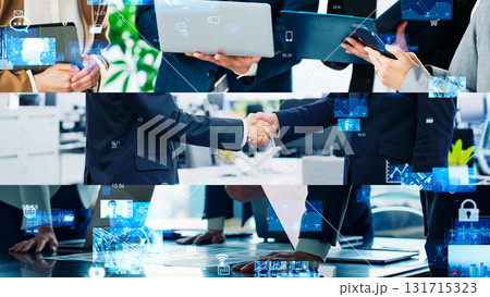 様々なビジネスシーンとデジタルテクノロジー 様々なビジネスシーンとデジタルテクノロジー 131715323