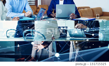 ビジネスミーティングと通信ネットワーク 131715325