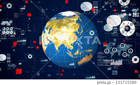 地球と統計データのコンセプト 131715380