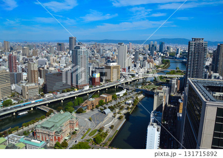 都市風景 大阪東部 淀屋橋より北東方向 都市風景 大阪東部 淀屋橋より北東方向 131715892