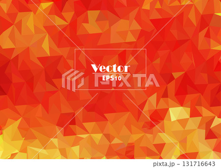 red and yellow abstract vector image stylized from triangles red and yellow abstract vector image stylized from triangles 131716643