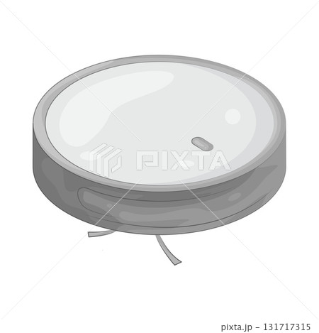 Illustration of robot vacuum  131717315