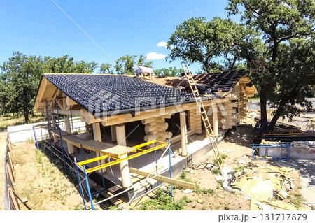 Constructed from wooden log house, wooden house. Constructed from wooden log house, wooden house. 131717879