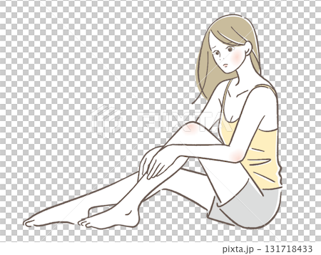 Women who massage their feet 131718433