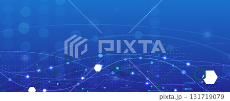 Abstract technology wireframe circuit lines with data concept background Abstract technology wireframe circuit lines with data concept background 131719079