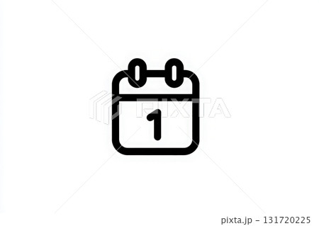 A minimalist calendar icon displays the number one, symbolizing the first day of the month. The design is clean and straightforward, featuring a white background for clarity. A minimalist calendar icon displays the number one, symbolizing the first day of the month. The design is clean and straightforward, featuring a white background for clarity. 131720225