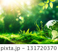 Glass Globe on Moss in Sunlit Forest / 森の中の苔の上に置かれ 131720370