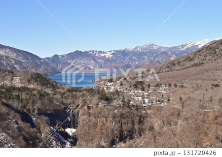 栃木県日光市の明智平展望台から見た中禅寺湖 131720426