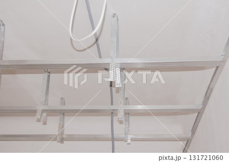 Metal frame of suspended ceiling. 131721060