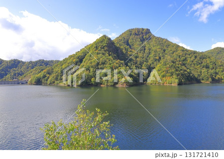 さっぽろ湖と定山渓ダム（札幌市南区定山渓）第一展望台　　　　　 131721410