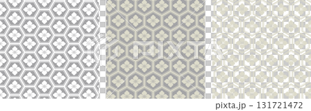 Retro gray pattern set of turtle shell and diamond pattern Retro gray pattern set of turtle shell and diamond pattern 131721472