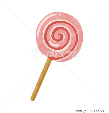 棒付きキャンディ　水彩風手描きイラスト 131721710