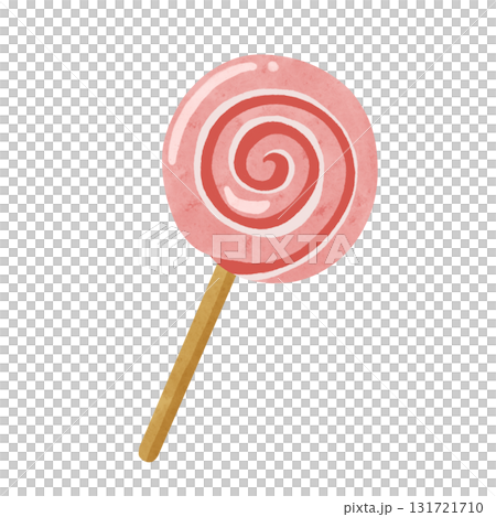 棒付きキャンディ　水彩風手描きイラスト 131721710
