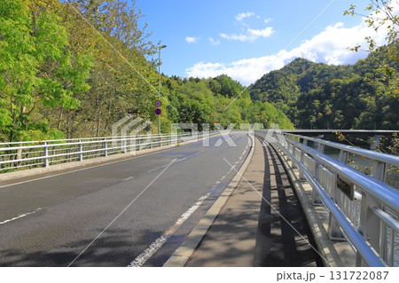 さっぽろ湖と定山渓ダム 第一展望台に通ずる定山渓レイクライン さっぽろ湖と定山渓ダム 第一展望台に通ずる定山渓レイクライン 131722087