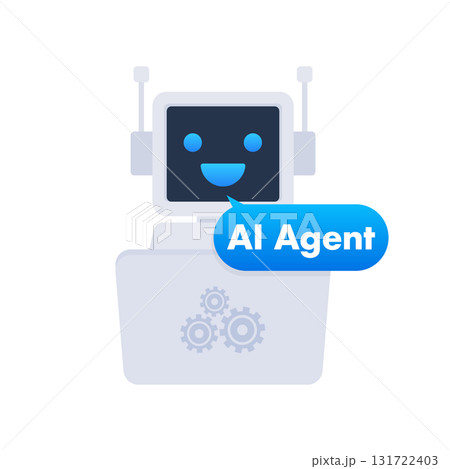 AI agent bot chatbot communicating artificial intelligence concept AI agent bot chatbot communicating artificial intelligence concept 131722403
