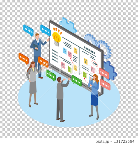 ブレインストーミングのイメージイラスト 131722584