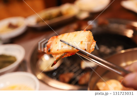 Kimchi, a traditional Korean side dish 131723031