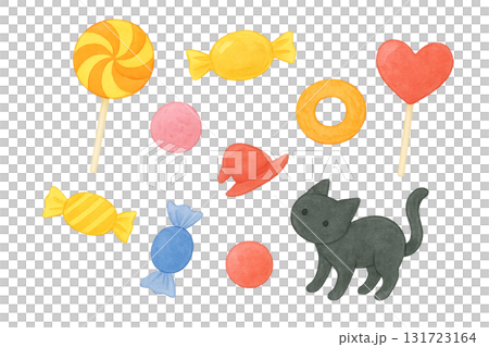 ハロウィンのキャンディーのイラスト素材 131723164