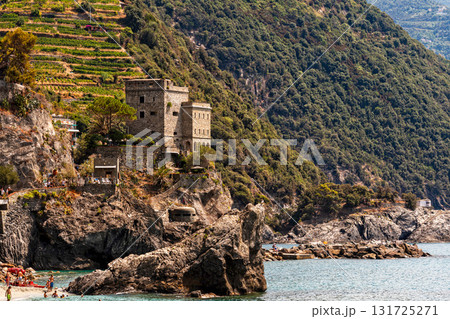 The coastline of Monterosso al Mare - the largest Cinque Terre beach The coastline of Monterosso al Mare - the largest Cinque Terre beach 131725271