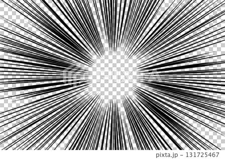 Concentrated lines, radiation, animation 131725467
