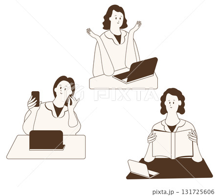 デスクワーク 131725606