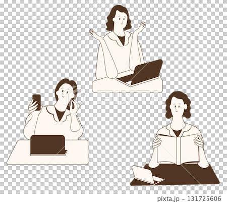 デスクワーク 131725606