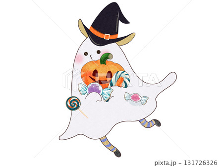 帽子をかぶったおばけ 131726326
