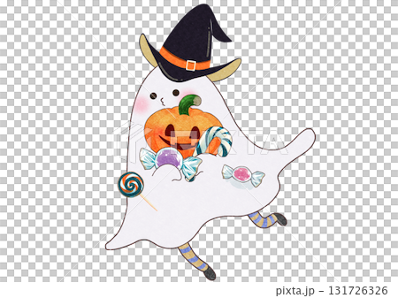 帽子をかぶったおばけ 131726326