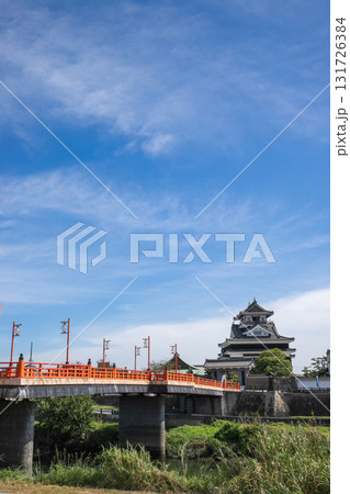 清洲城と赤い橋 清洲城と赤い橋 131726384