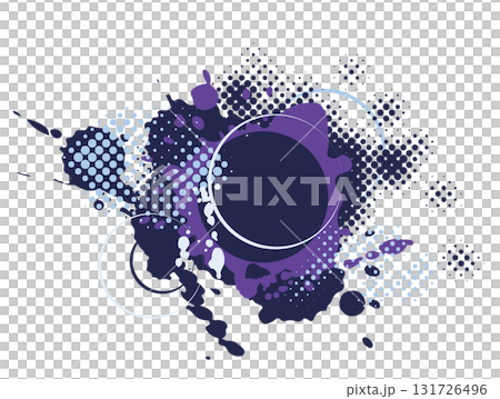 シンプルでかっこいい抽象的な背景装飾イラスト　しぶき　スプラッシュ　インク 131726496