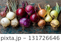 growing onion bulbs: different varieties 131726646