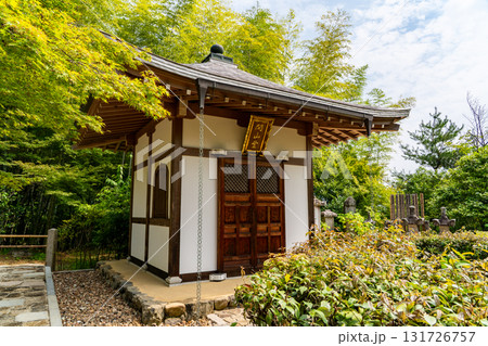 新緑の常寂光寺 開山堂と青もみじ 京都嵯峨小倉山小倉町(藤原定家の小倉山荘「時雨亭」の地) 新緑の常寂光寺 開山堂と青もみじ 京都嵯峨小倉山小倉町(藤原定家の小倉山荘「時雨亭」の地) 131726757