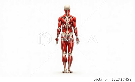 Full Human Musculoskeletal System with Muscle Overlay 131727458