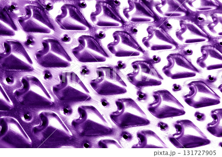 Abstract metallic industrial steel or metal heart and swirl shape 131727905