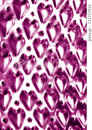 Abstract metallic industrial steel or metal heart and swirl shape 131727910