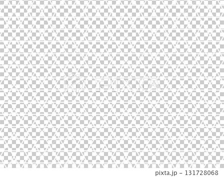 白色の六角籠目の背景 131728068