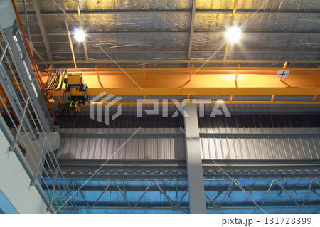 Overhead crane industrial machine equipment. 131728399