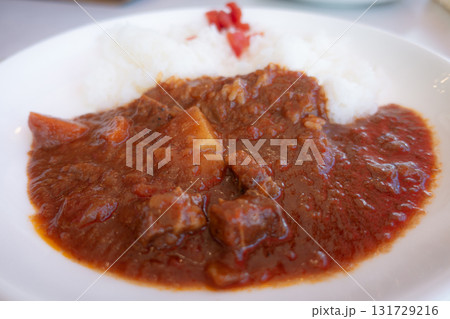Japanese national food curry rice 131729216