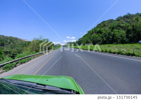 Highway Travel Driver Perspective Highway Travel Driver Perspective 131730145