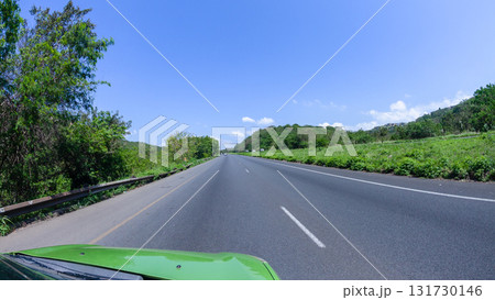 Highway Travel Driver Perspective 131730146