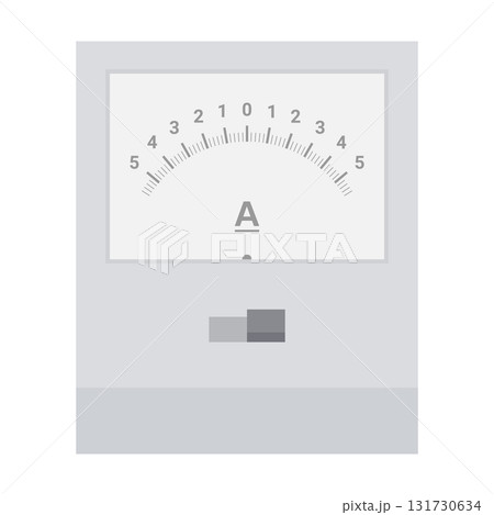 針を自由に書けるように無くしてある簡易検流計のイラスト 針を自由に書けるように無くしてある簡易検流計のイラスト 131730634