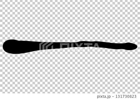 Ink brush strokes and ink texture background | Japanese style monochrome abstract design material 131730823