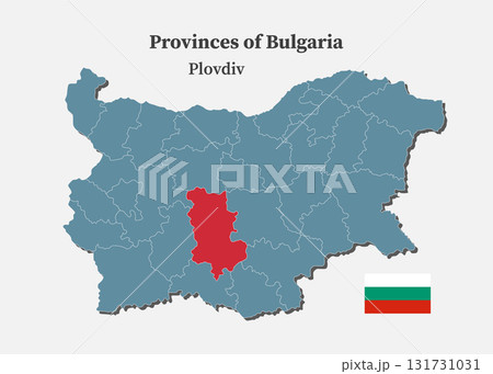 Vector map of Bulgaria - Plovdiv Province Vector map of Bulgaria - Plovdiv Province 131731031