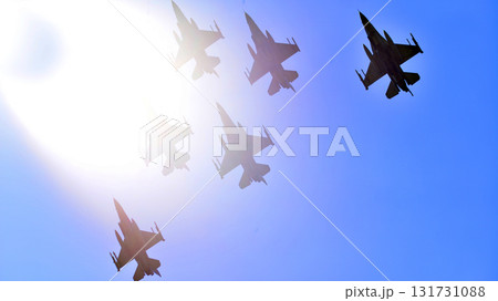 Warsaw, Poland. 15 August 2025. Polish Army Day parade with fighters, early warning aircraft, transporters, training aircraft from Poland and NATO allies. Warsaw, Poland. 15 August 2025. Polish Army Day parade with fighters, early warning aircraft, transporters, training aircraft from Poland and NATO allies. 131731088