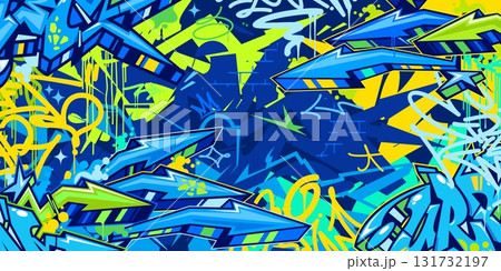 Cool Abstract Urban Style Hiphop Graffiti Street Art Vector Illustration Background Template Cool Abstract Urban Style Hiphop Graffiti Street Art Vector Illustration Background Template 131732197
