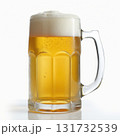 A glass of beer with foam on top 131732539